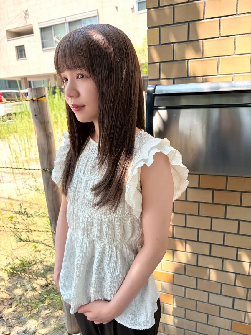 ロング カラー レイヤーカット カット ヘアカラー トリートメント 城慎太郎 大濠/レイヤーカットのヘアスタイル
