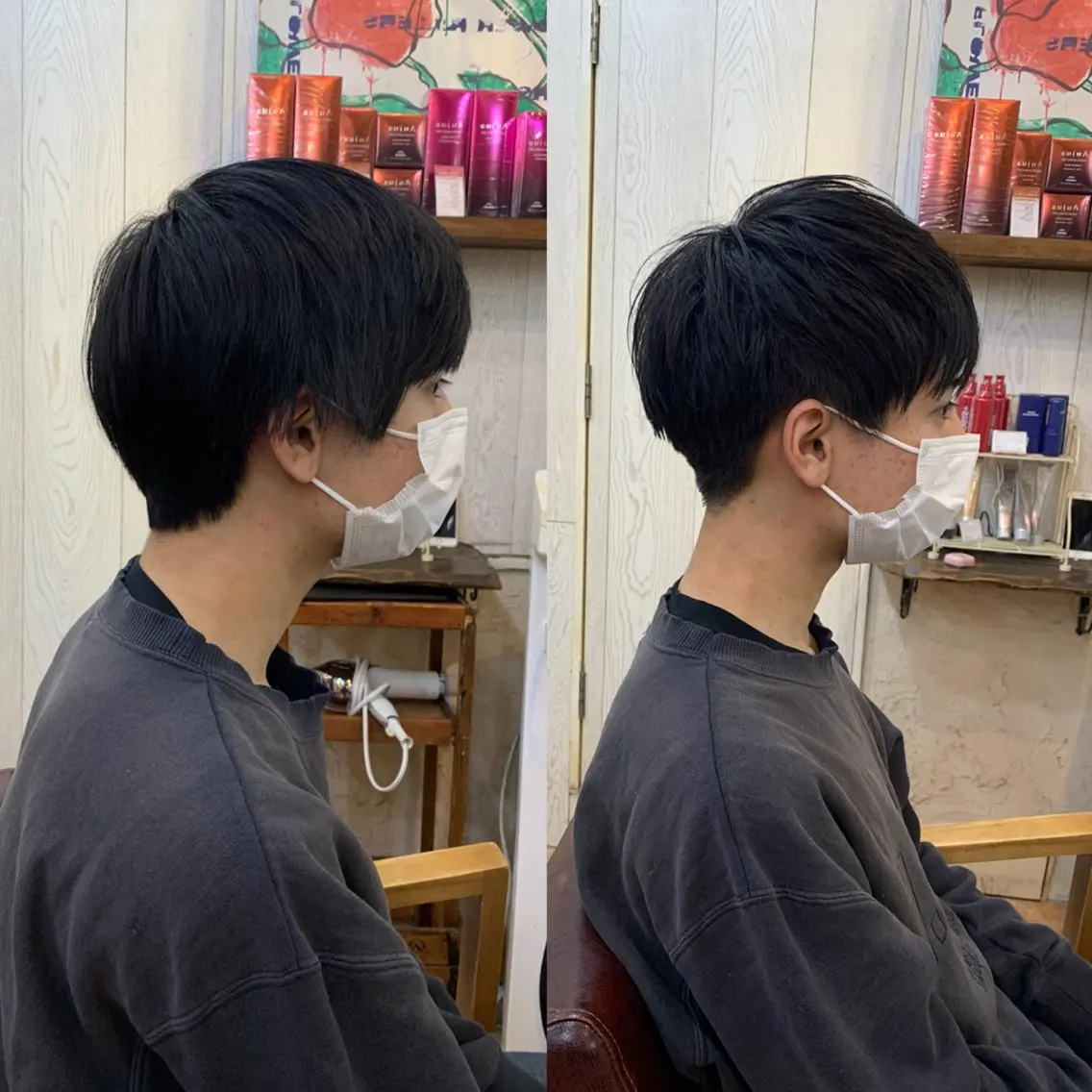 ショート メンズ 七原 海夕のヘアスタイル