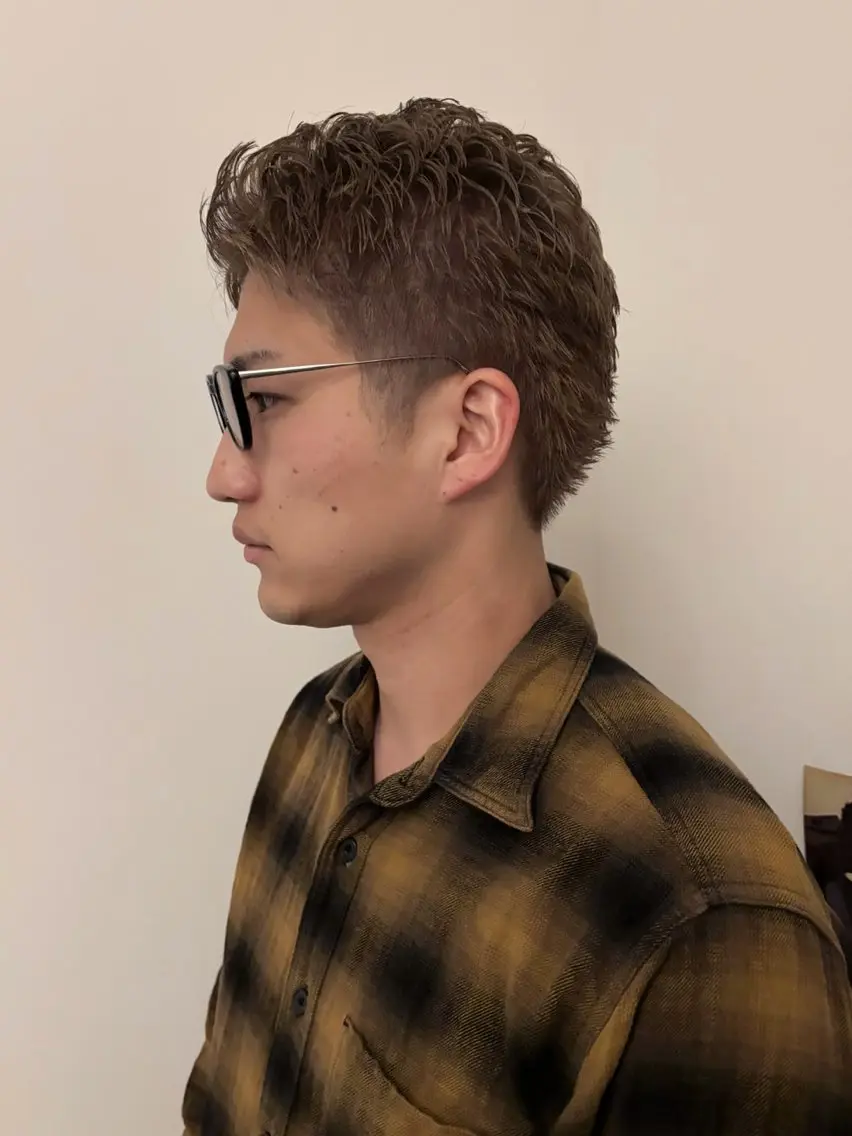 ショート カラー メンズ メンズパーマ メンズショート ショートヘア カット ヘアカラー 名古屋/メンズ特化 縮毛矯正/シュンペイのヘアスタイル