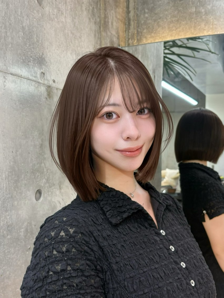ショート カラー ボブ toco.⋆𝜗𝜚 / レイヤーボブ໒꒱のヘアスタイル
