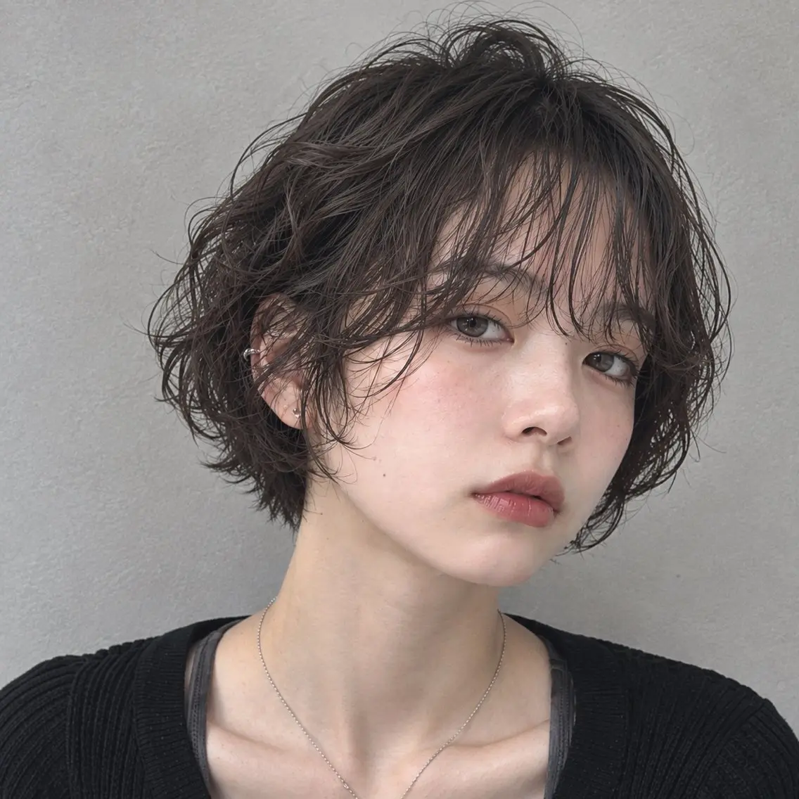 ショートボブ×ニュアンスパーマ🌀の写真