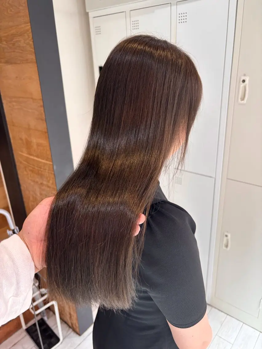 🧡10月限定🧡【ダメージレスケアカラー】✨全頭ワンカラーのみクーポン使用可✅（ロング料金0円）の写真
