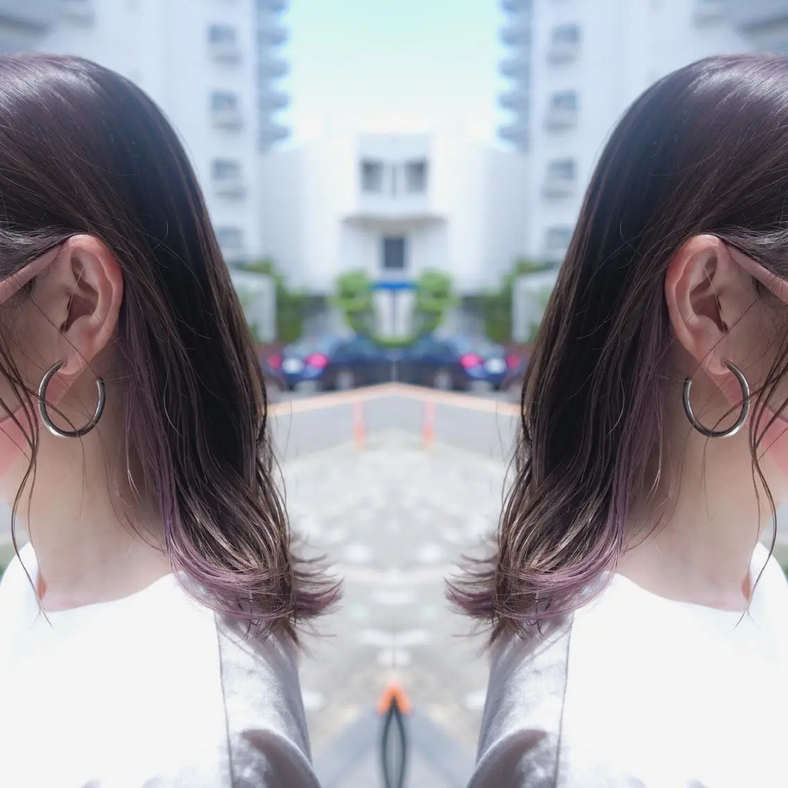 セミロング カラー ヘアアレンジ インナーカラー カット ヘアカラー トリートメント 竹内啓太 ボブのヘアスタイル
