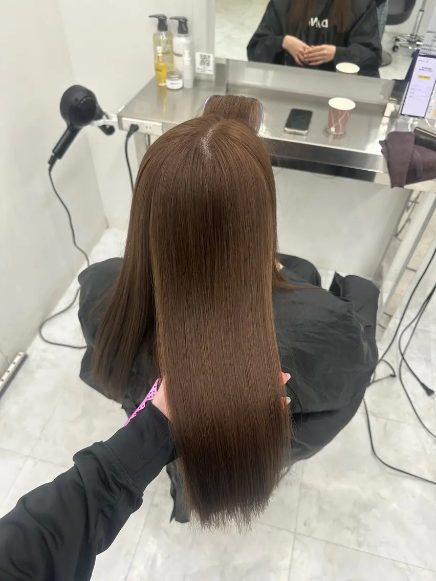 ロング カラー ヘアアレンジ ヘアカラー トリートメント 透明感カラー🎀艶髪 Anju/渋谷🎀のヘアスタイル