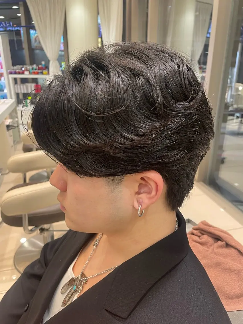 メンズカット✂️＋曲がる縮毛矯正⭐️＋トリートメント【土日祝＋¥1,000】の写真