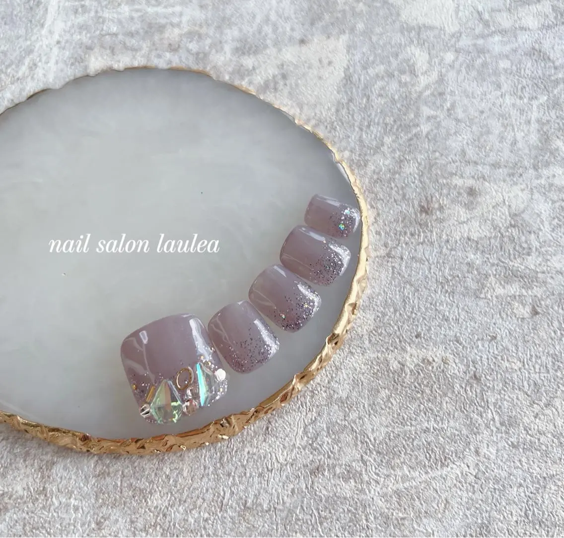 ネイル キラキラネイル 韓国ネイル ラメ(グリッター) nail salon Lauleaのネイルデザイン