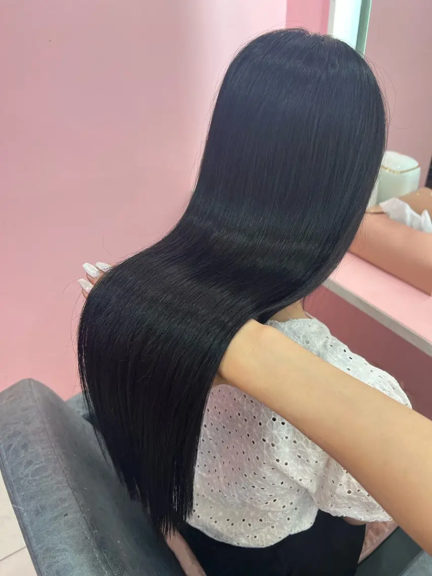 ロング ヘアカラー エクステ シーズン エクステ/大阪梅田駅のヘアスタイル