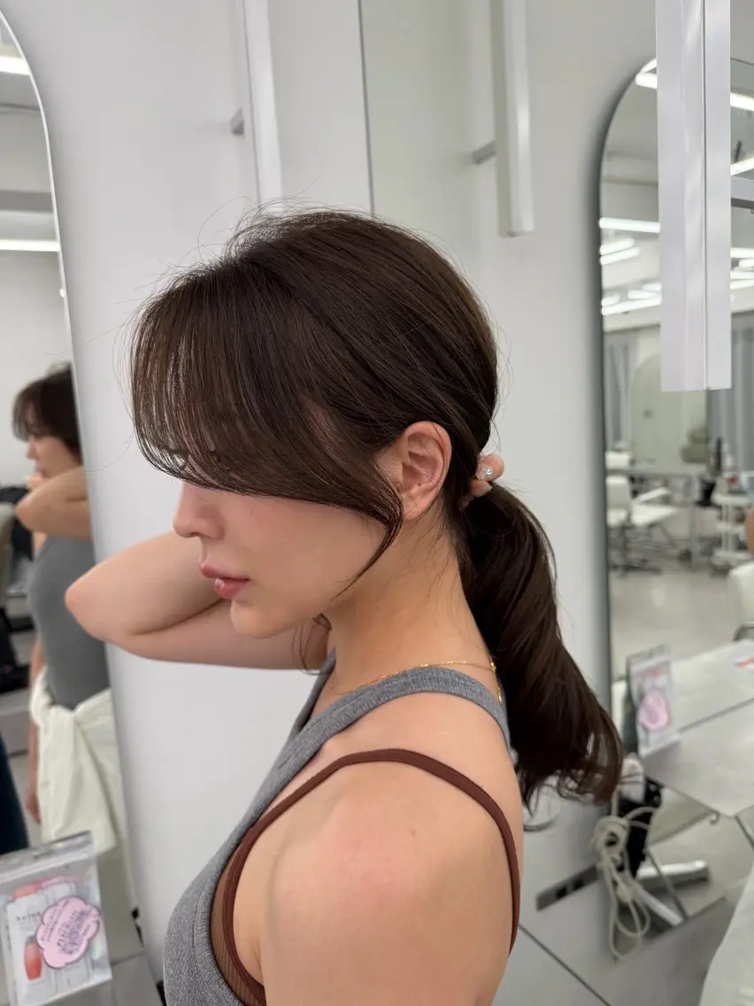 ロング カラー カット ヘアカラー トリートメント ヘアセット 顔まわりの神様✨ 透明感カラー藤嶋秀幸のヘアスタイル