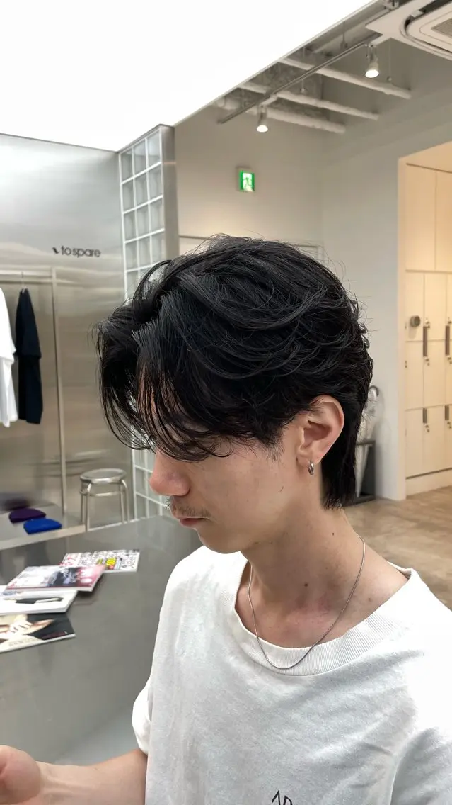 パーマ メンズ カット パーマ fifth 肥田泰輝のヘアスタイル