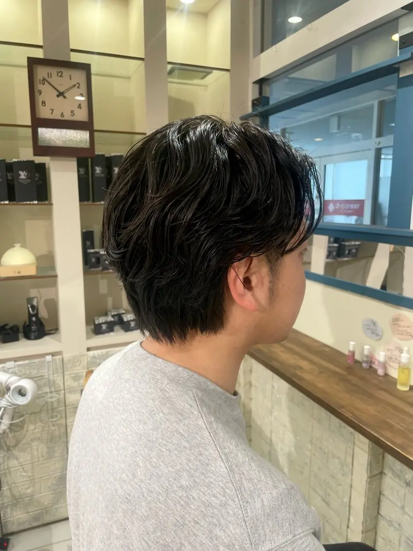 メンズ メンズパーマ luck みうのヘアスタイル