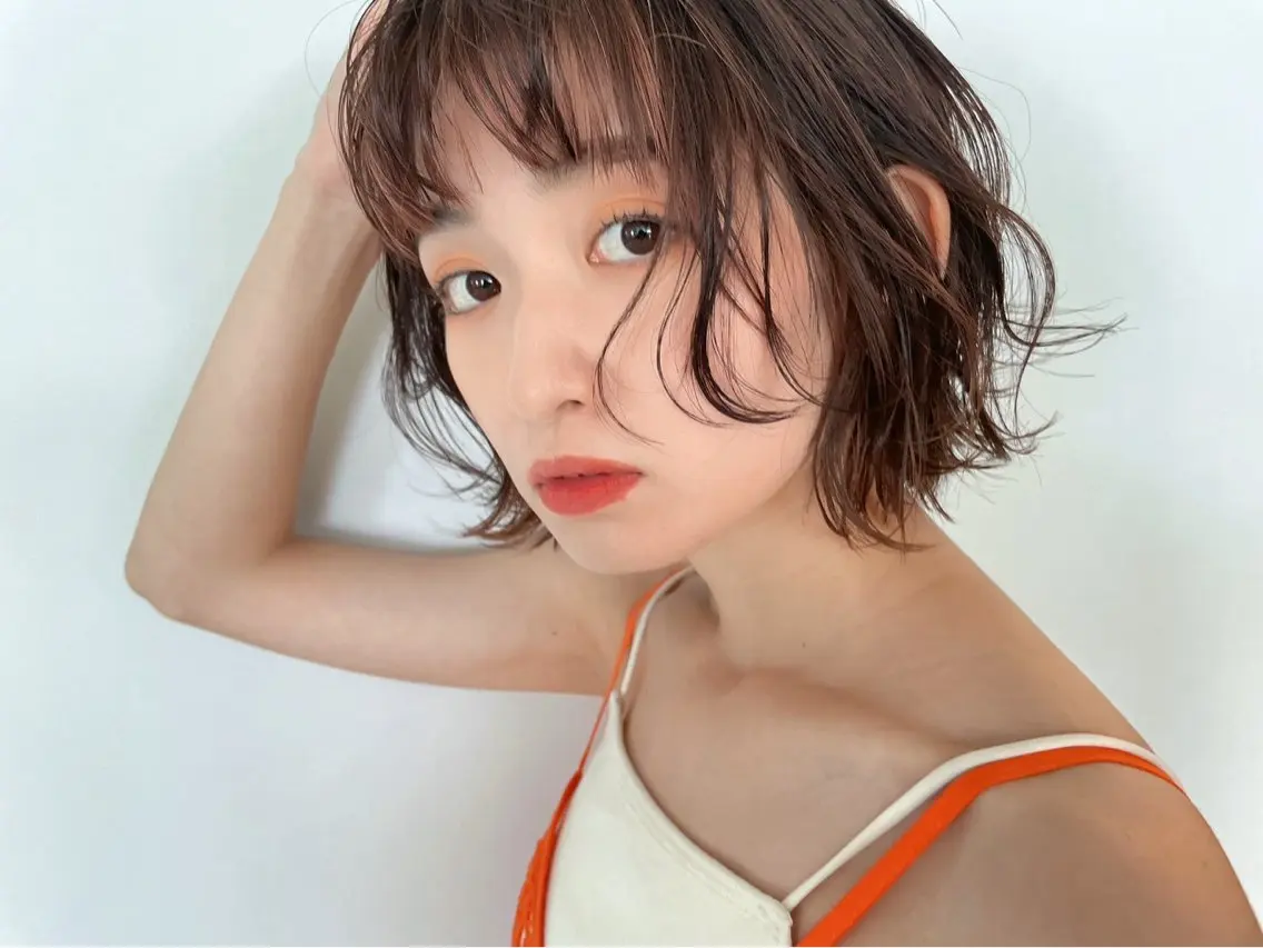 カラー カラー/ダブルカラー グレイカラー椿こはなのヘアスタイル