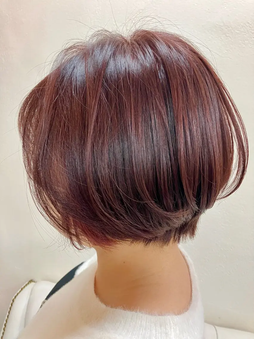 ショート 似合わせ×透明感 カラー🤍MAOのヘアスタイル