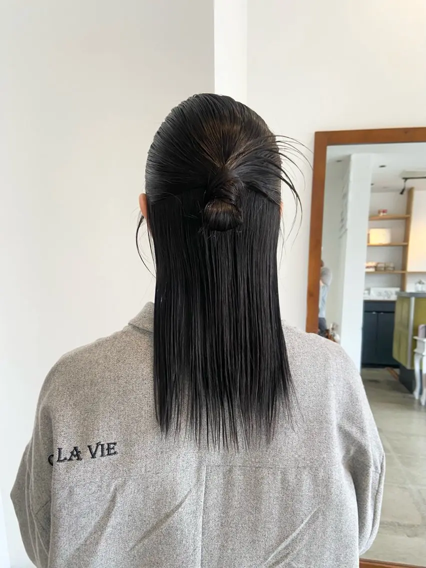 ヘアアレンジ まつ あみのヘアスタイル