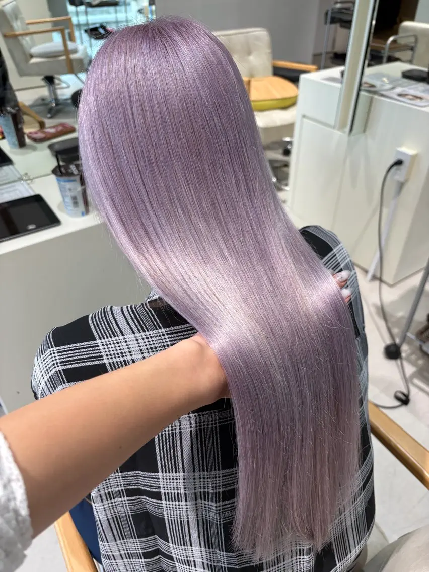 ロング ヘアカラー 木村 友泉のヘアスタイル