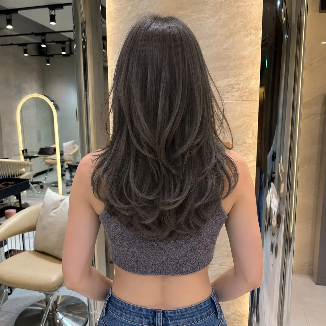 ロング カット ヘアカラー トリートメント 🦋高屋敷陸🦋 レイヤー/ハイトーンのヘアスタイル
