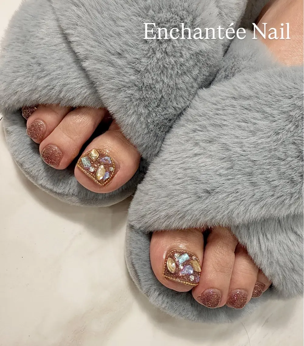 ネイル フラッシュネイル フットネイル Enchantée yukaのネイルデザイン
