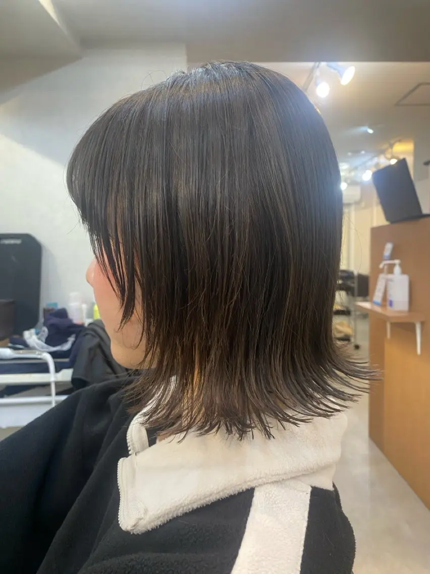ミディアム カット ヘアカラー トリートメント 🫧透明感カラー🫧 佐野花苗[新宿]のヘアスタイル