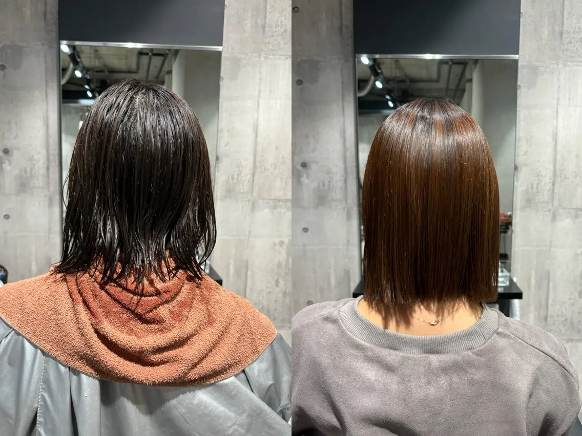 ショート 髪質改善 酸性ストレート _WHITE / KENTOのヘアスタイル