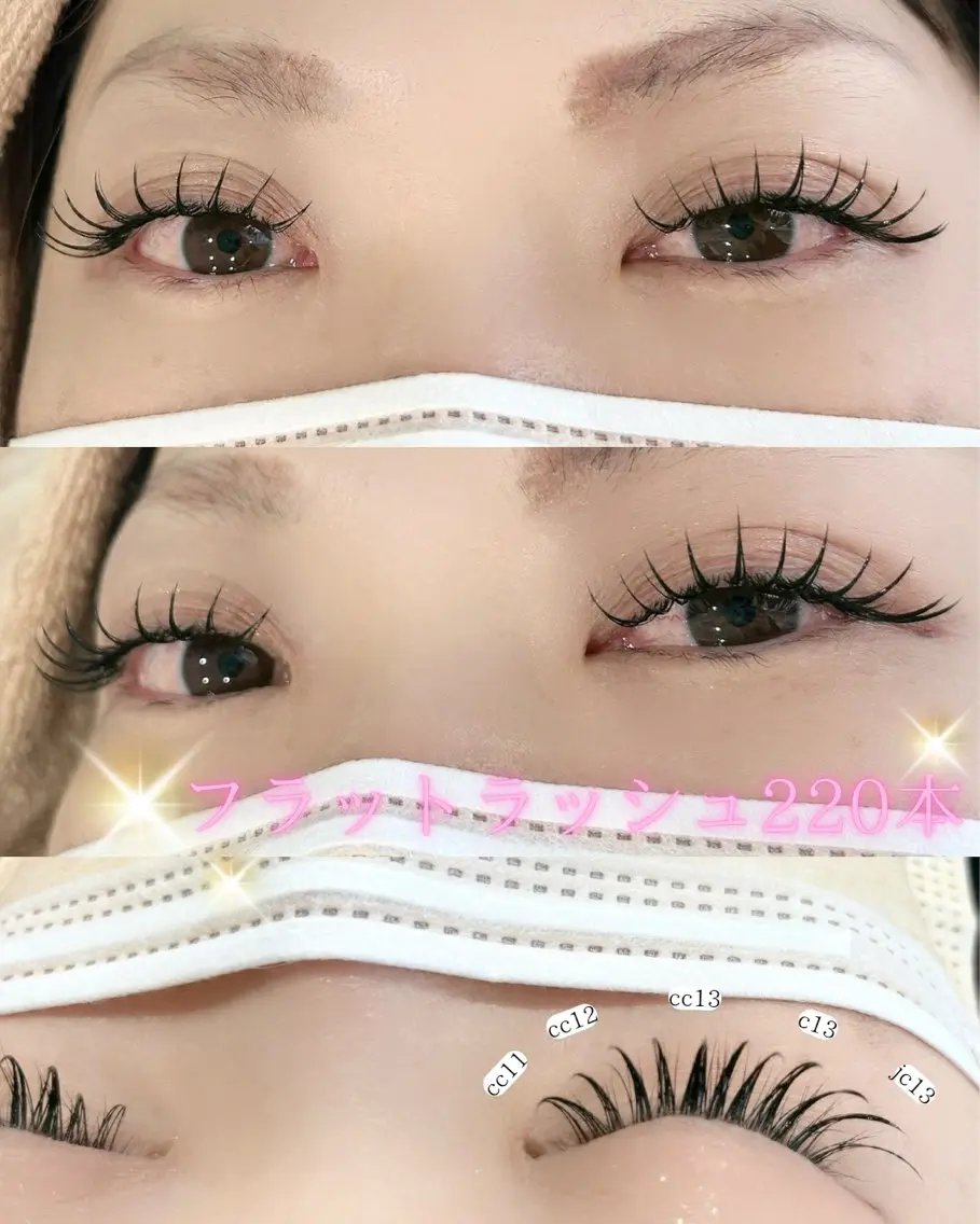 マツエク・マツパ 束感まつ毛 フラットラッシュ マツエク THE  LASH MOMOKOのマツエク・マツパデザイン