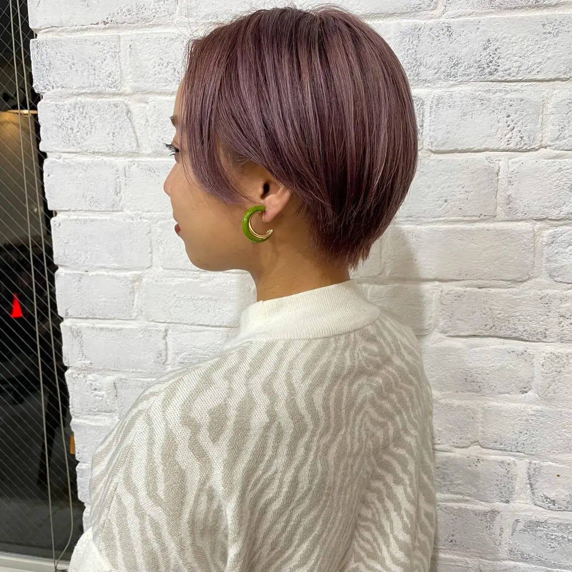 ショート カラー ブリーチ ピンクカラー ✨👑お洒落ショート ❣️村上せいな✨のヘアスタイル