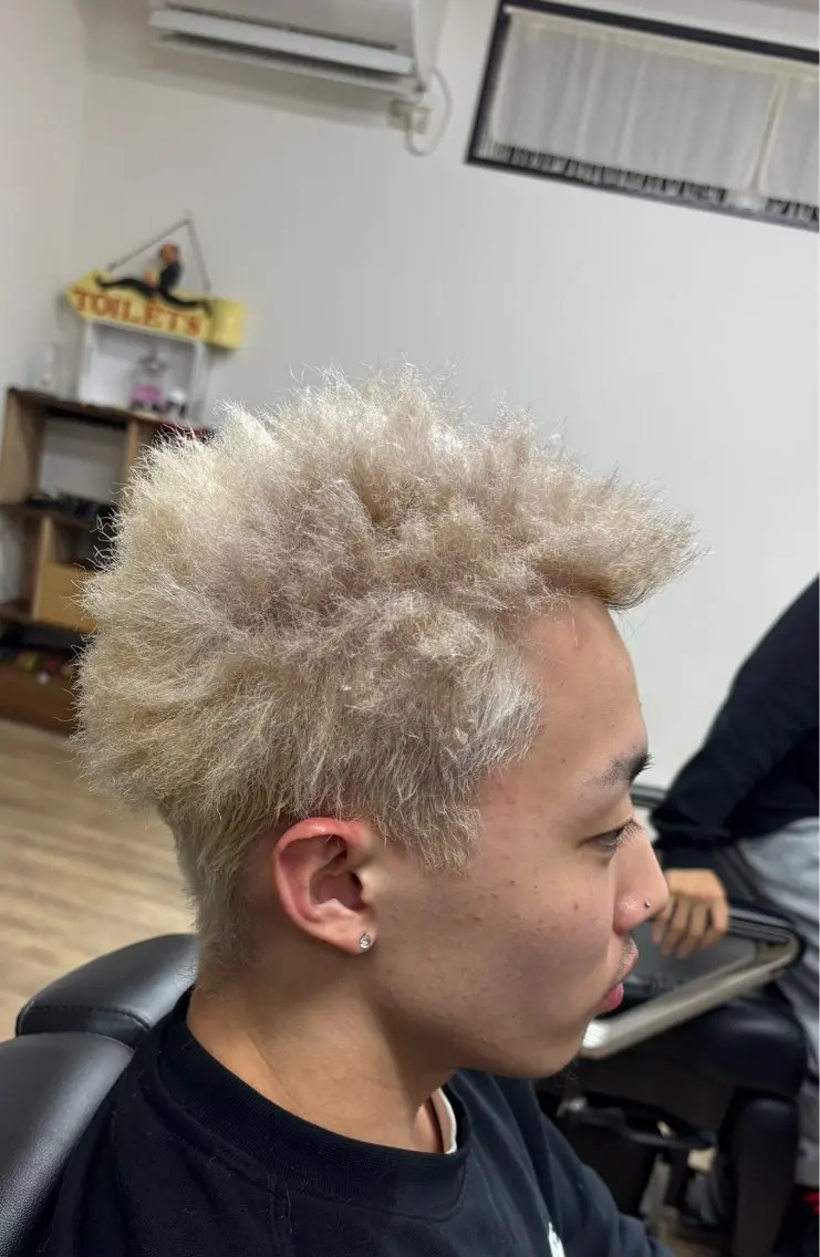 カラー パーマ メンズ パーマ特化美容師 ナガイのヘアスタイル