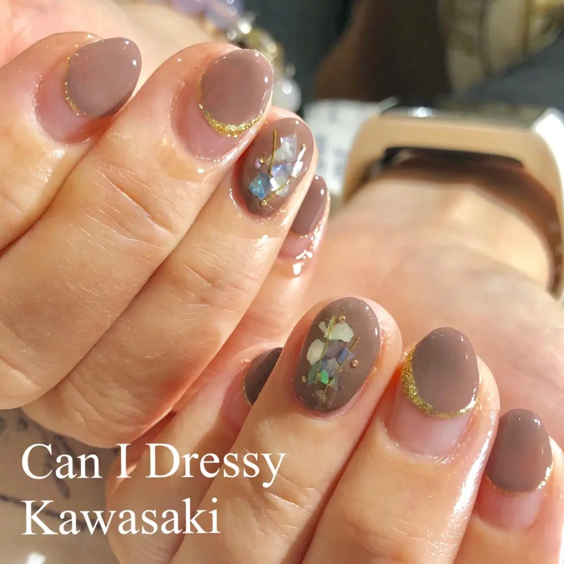 ネイル 冬ネイル ハンドネイル Can I 川崎店 三島 久美子のネイルデザイン
