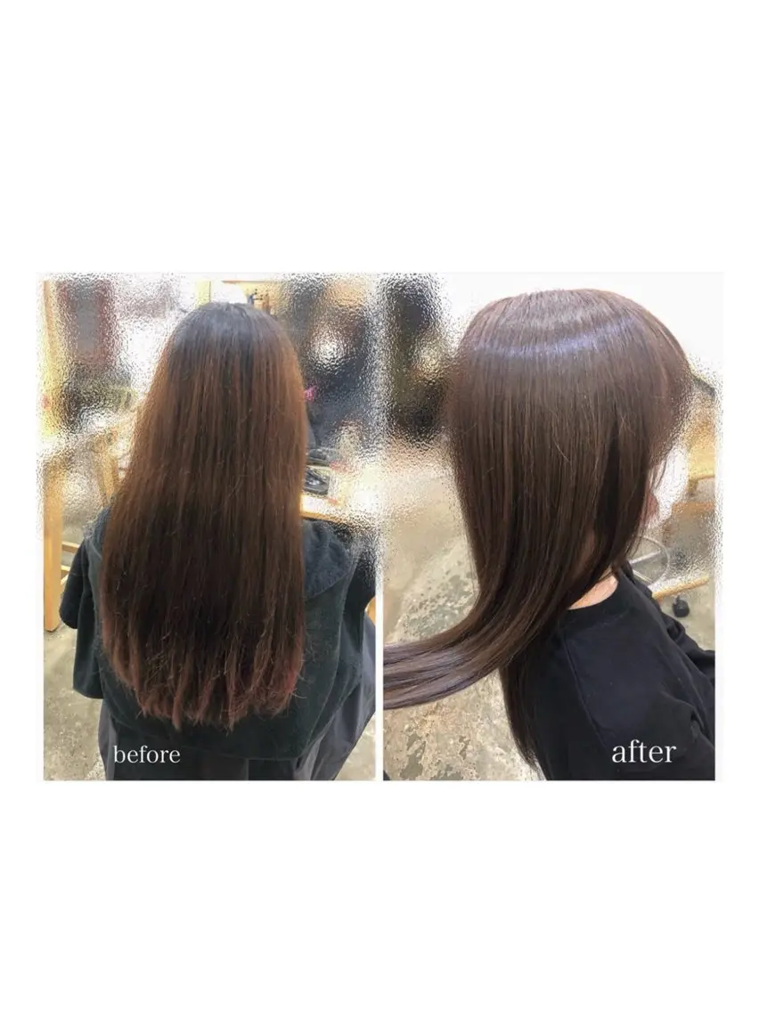 ロング カラー lore umeのヘアスタイル