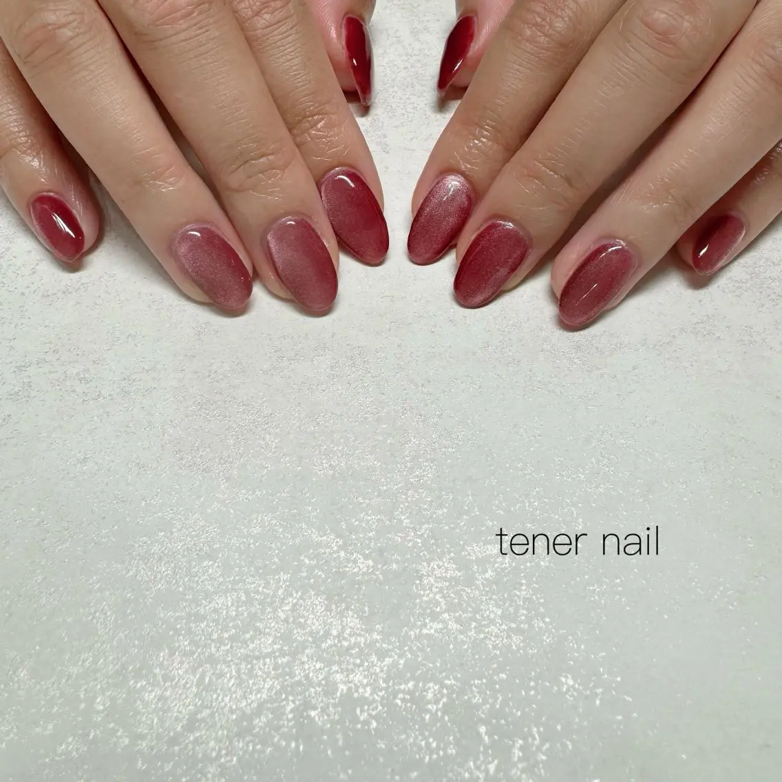 ネイル マグネットネイル マグネットワンカラー ワンカラーネイル テネルネイル tener nailのネイルデザイン
