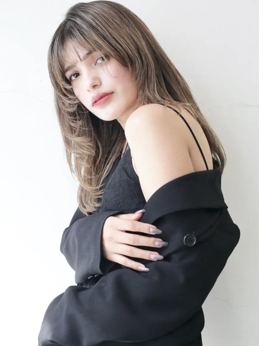 ミディアム カラー カット ヘアカラー トリートメント HARU//原宿🤍 リピート率NO.1のヘアスタイル
