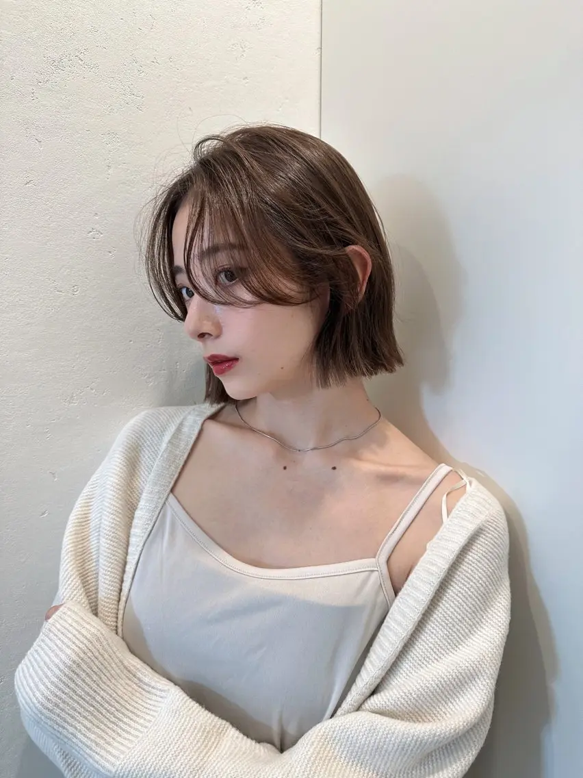 ショート カラー カット ヘアカラー トリートメント 縮毛矯正 髪質改善 韓国風レイヤー 吉田のヘアスタイル