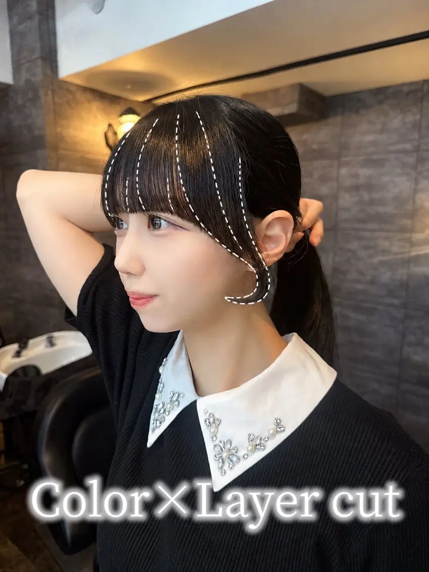 ロング カラー 🩵mai🩵 艶髪/レイヤーカットのヘアスタイル