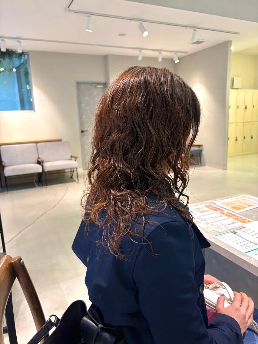 ロング パーマ 森 理音のヘアスタイル