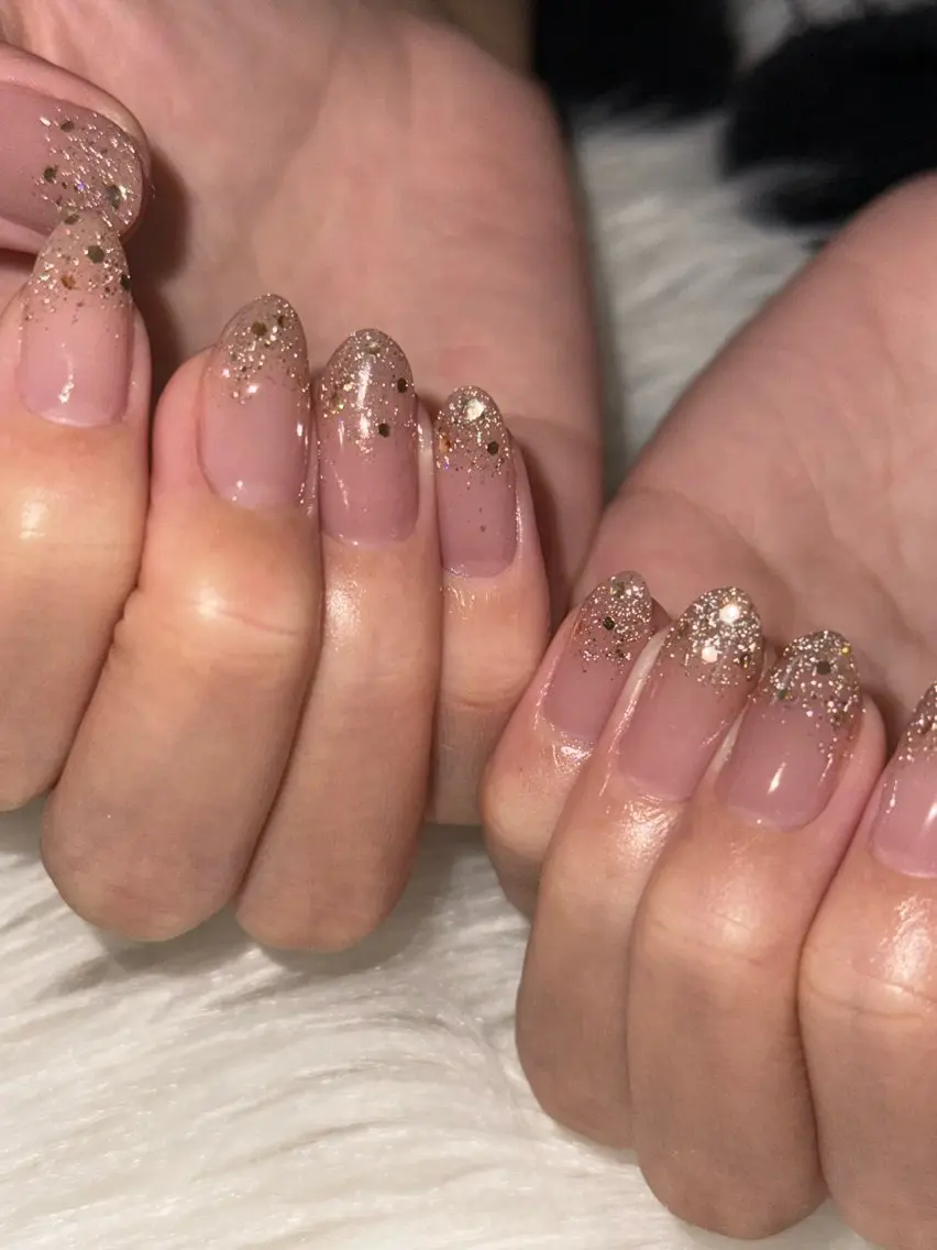 ネイル フラッシュネイル グラデーション ホログラムネイル シンプルネイル Luana nailのネイルデザイン