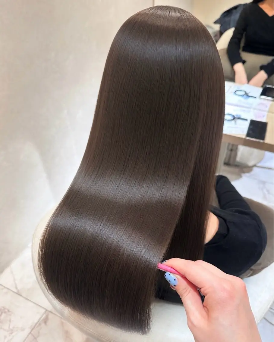 ロング 髪質改善 トリートメント カット ヘアカラー トリートメント ヘッドスパ 髪質改善・艶髪カラー 🌷miku🌷のヘアスタイル