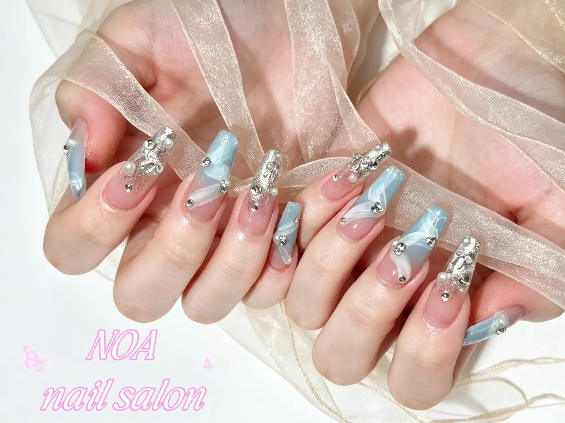 ロング ハンドネイル Noa Nail みつきのネイルデザイン
