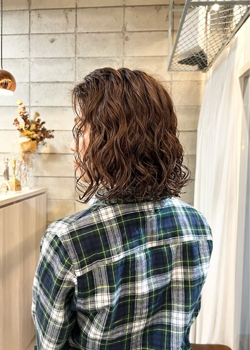 パーマ カット ヘアカラー トリートメント 椎葉 みはるのヘアスタイル