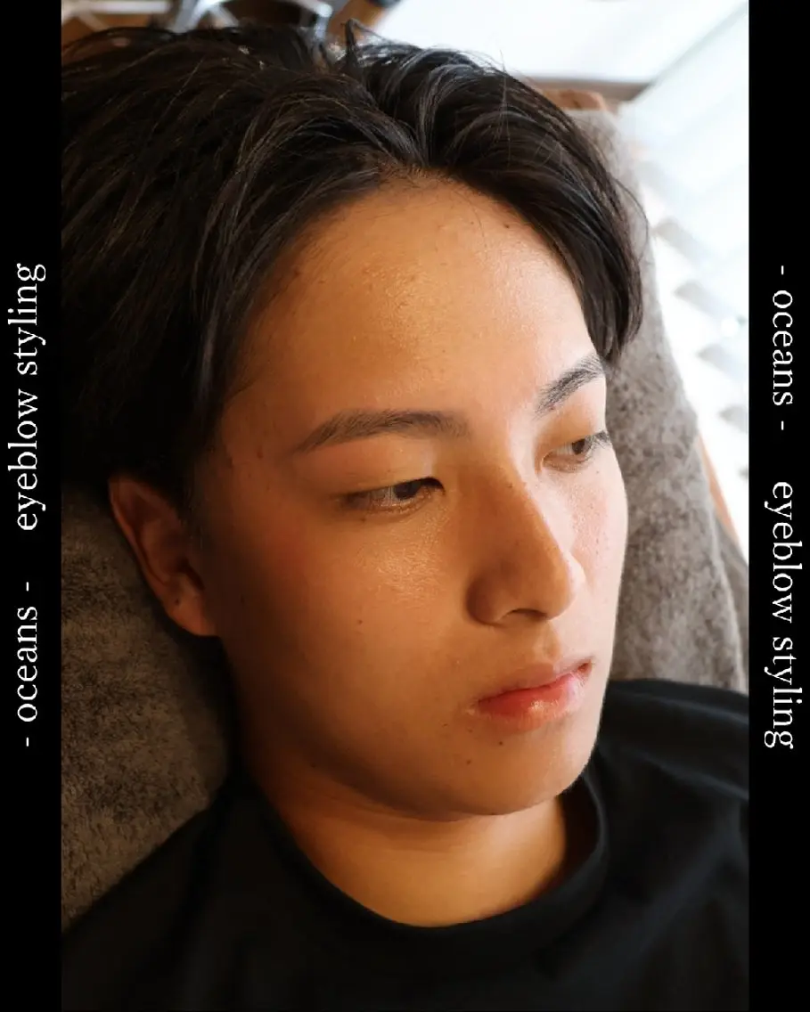 メンズ アイブロウ メンズパーマ メンズアイブロウ 眉毛ワックス脱毛 メンズ眉毛・脱毛専門 Oceansの眉毛・アイブロウイメージ