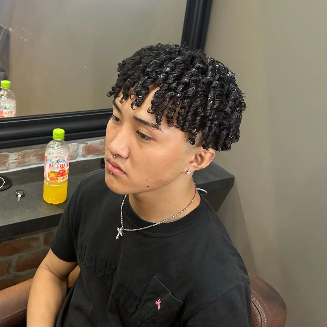 ショート パーマ メンズ カット パーマ 💈針金パーマ/ ソフトアフロ💈望愛のヘアスタイル