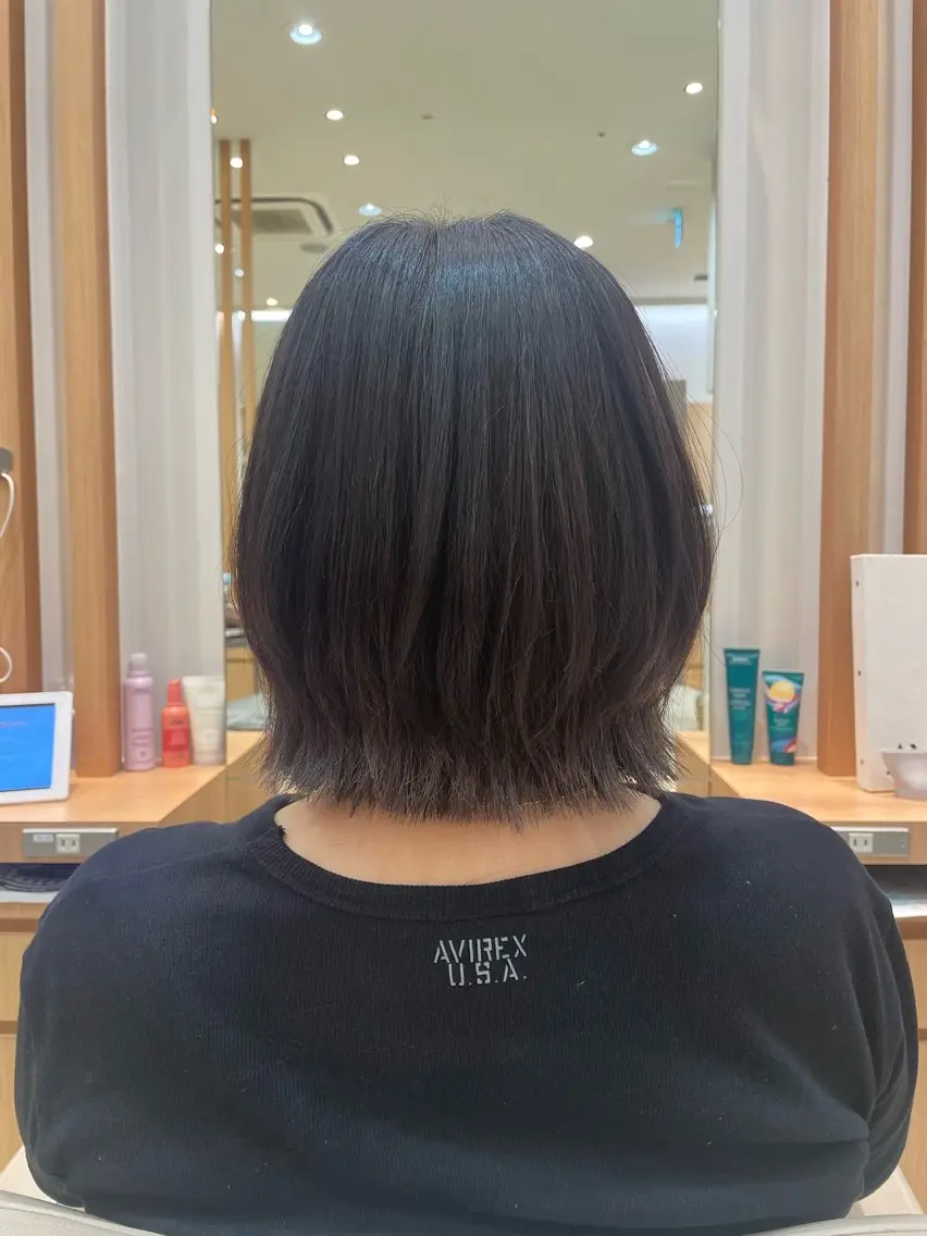 ショート ボブレイヤー ボブ レイヤーカット カット トリートメント 似合わせカット/ パーマ/ゆづきのヘアスタイル