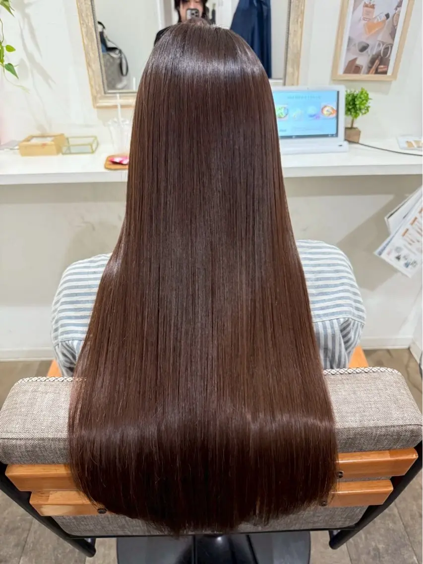 ロング カラー パーマ ブリーチ 髪質改善 ロング トリートメント 酸性ストレート カット ヘアカラー 縮毛矯正 💎髪質改善専門 jewel boxのヘアスタイル