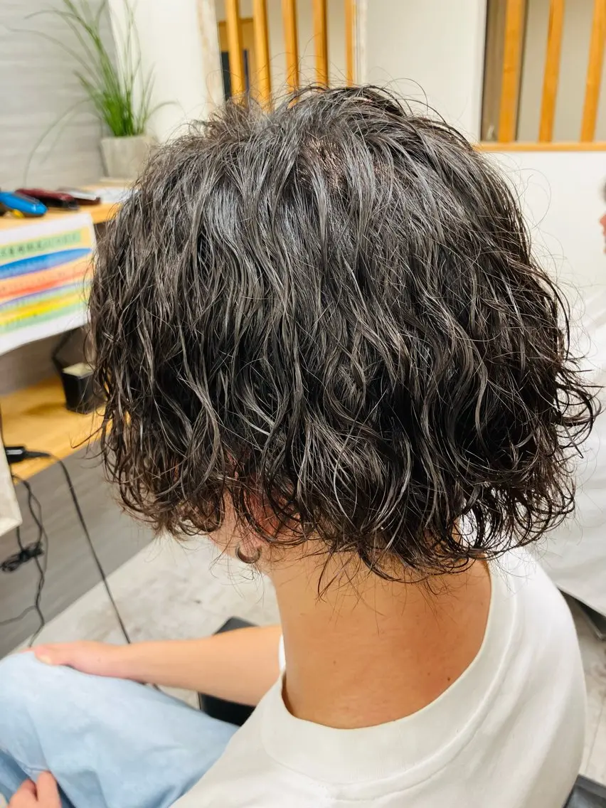 パーマ メンズ カット パーマ メンズ特化/パーマ/ フェードWATARUのヘアスタイル