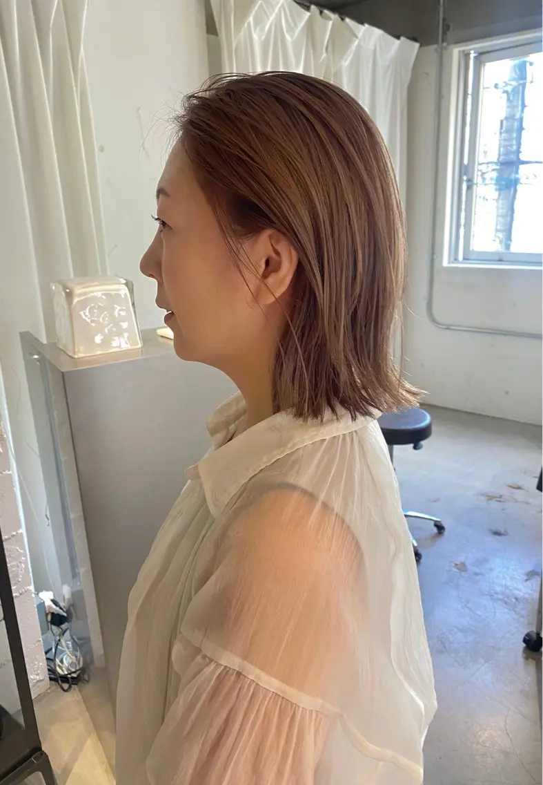 ショート ボブ くびれヘア 聖 来のヘアスタイル