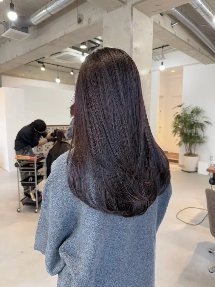 ロング カラー レイヤーカット カット ヘアカラー トリートメント カイリ /レイヤーカットのヘアスタイル