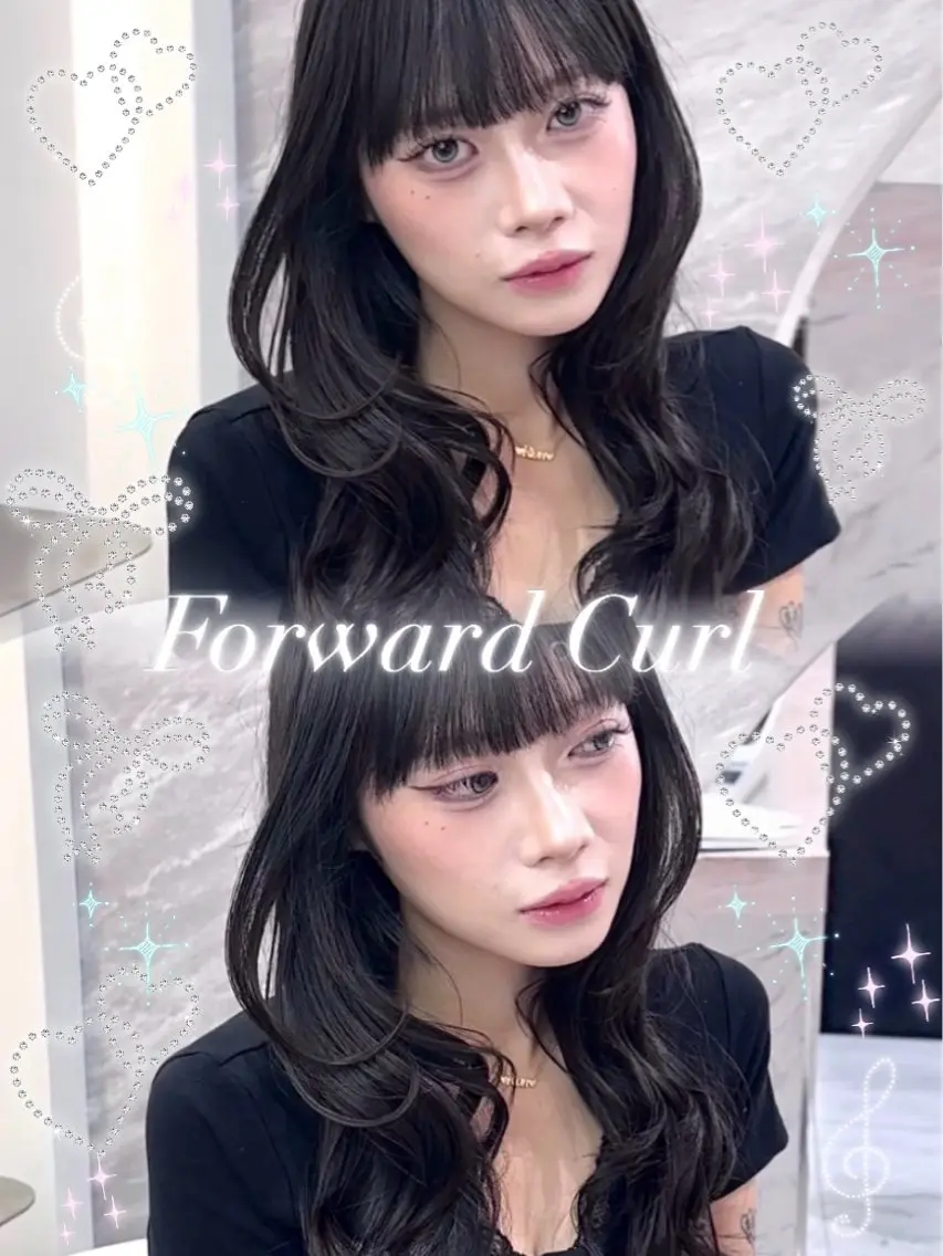 セミロング カラー ヘアアレンジ 黒髪 ブルーカラー ブルーブラック 透明感カラー グレージュ カット ヘアカラー 🖤kana韓国ヘア 艶髪カラー特化🖤のヘアスタイル