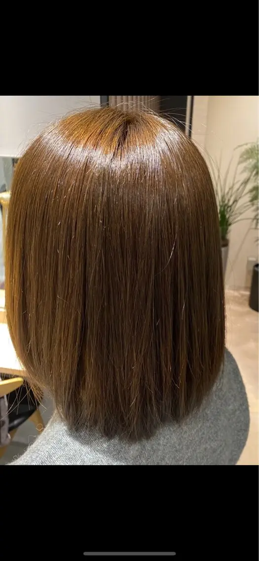 ミディアム 縮毛矯正 Nakashima Akiのヘアスタイル