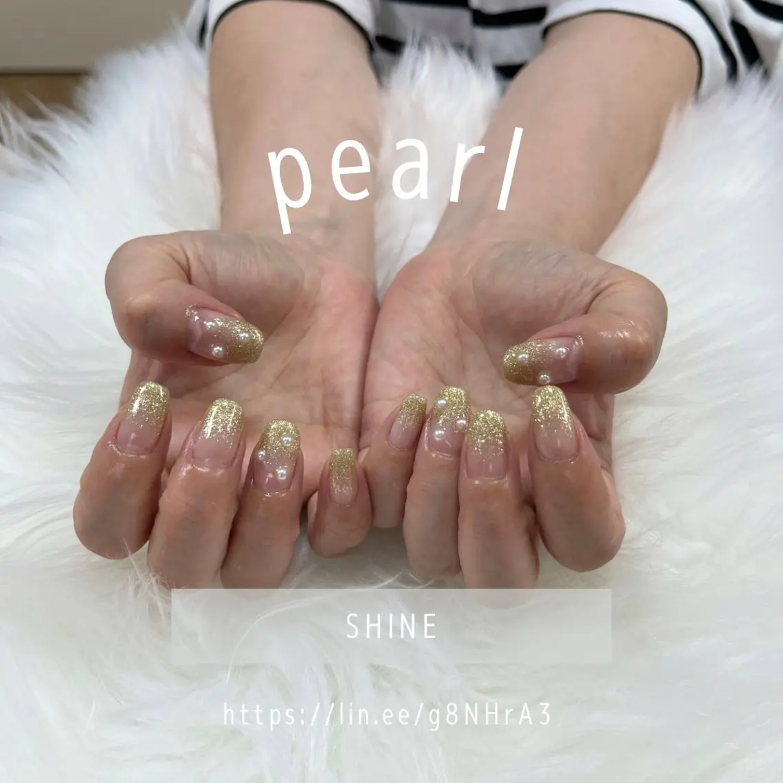 ネイル キラキラネイル ワンホンネイル SHINE nail salonのネイルデザイン