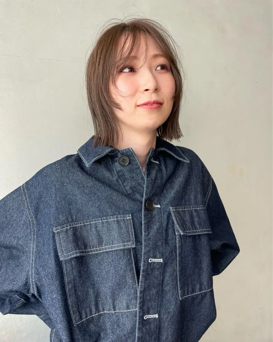 ショート カラー ヘアカラー Hanon 美桜のヘアスタイル