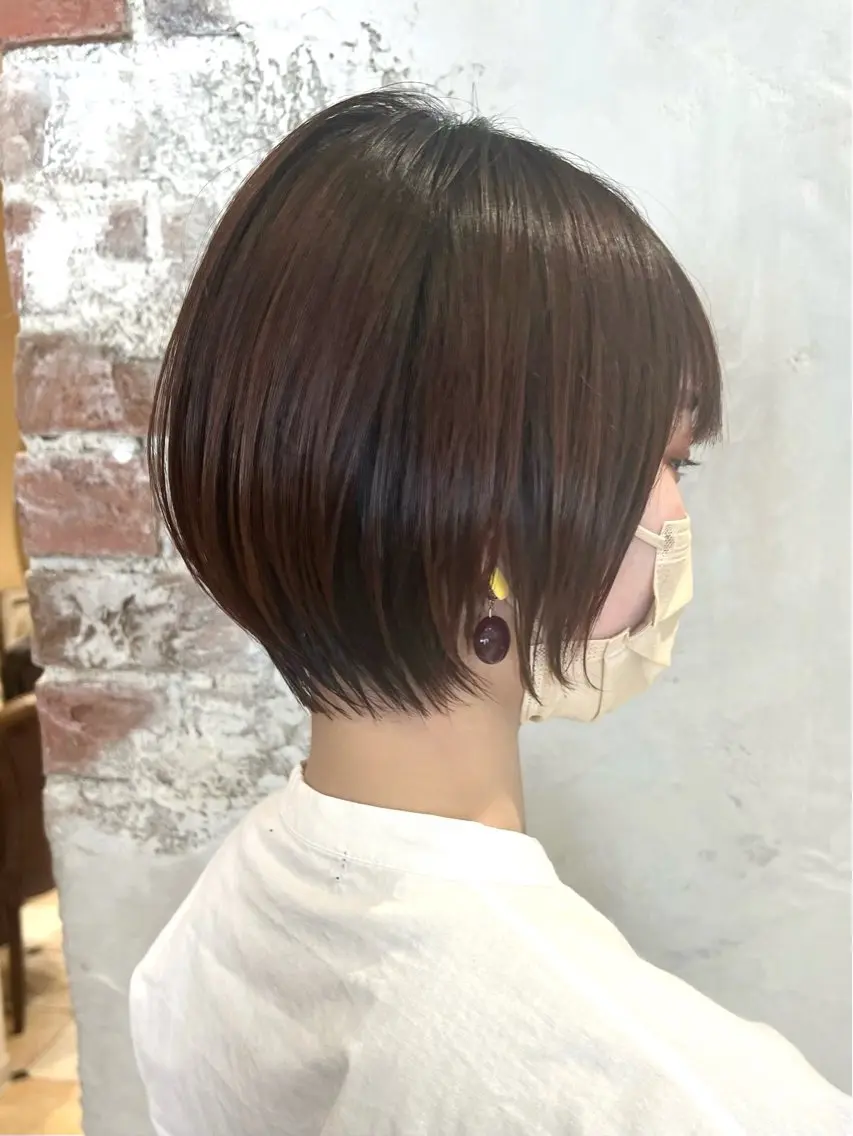 ショート カラー カット ヘアカラー トリートメント 💍新宿ショート 💍岩田莉奈のヘアスタイル