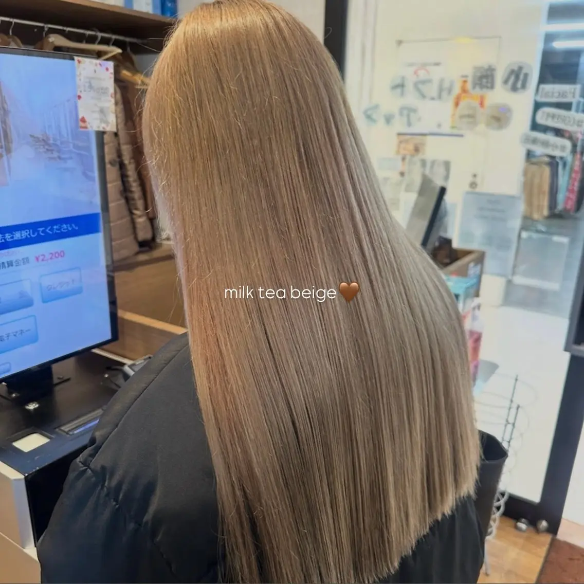 🧡ブリーチなしワンカラー➕Aujuaトリートメント5step🧡の写真