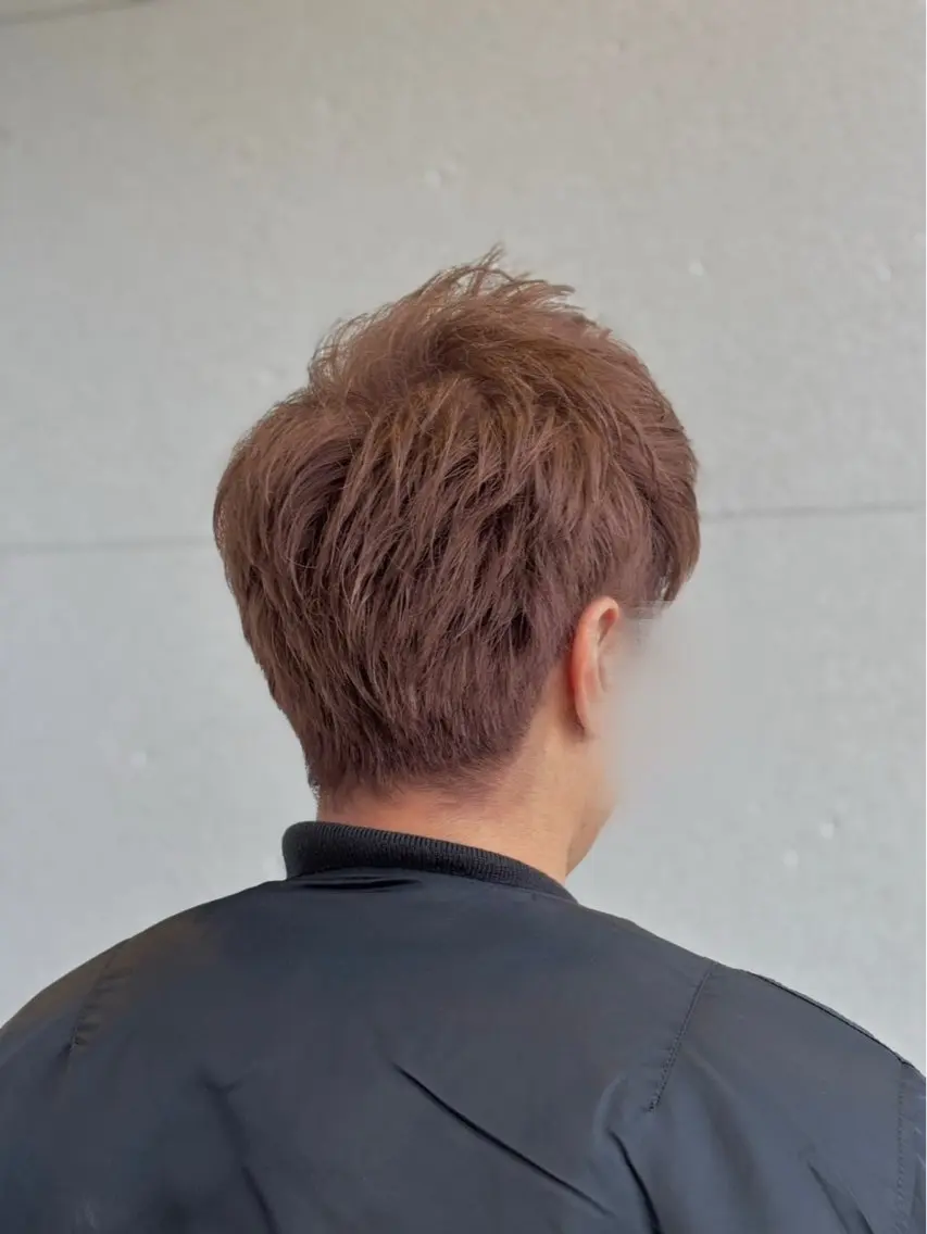 カラー メンズ メンズブリーチ ベージュカラー ブリーチ ブロンド 透明感カラー カット ヘアカラー トリートメント 山口 玖瑠美のヘアスタイル
